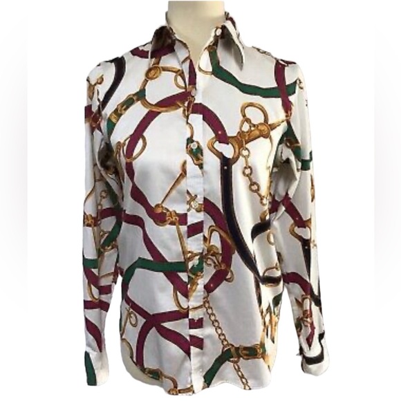 Lauren Ralph Lauren Tops - Lauren Ralph Lauren equestrian button up shirt